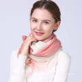 New design styles best-selling customized fashionable shemagh pink and white wool scarf shawl